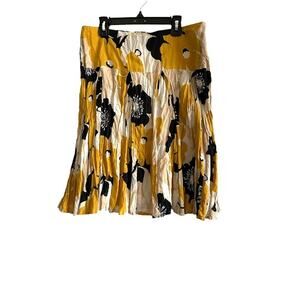 Karen Kane Floral Skirt Midi‎ Women's  6
